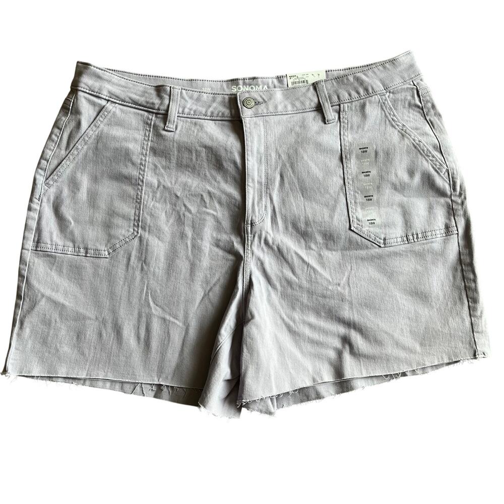 NWT! Sonoma High Rise Purple Jean Short Size 18W